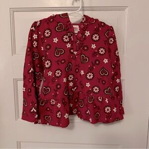 Gymboree red ruffle sweatshirt! Size 5T.